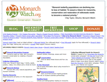 Tablet Screenshot of monarchwatch.org
